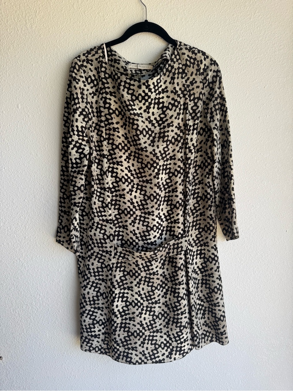 Vintage  Cacharel geometric print silk shift dress size 8